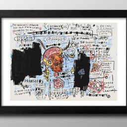 ジャン ミシェル バスキア A3 サイズ ポスター アート おしゃれ 絵画 インテリア 北欧 イラスト マット紙 艶消し アートパネル 額 フレーム デザイン 壁掛け ギフト 新築祝い ディスプレイ 引越し祝い　新生活　空間デザイン