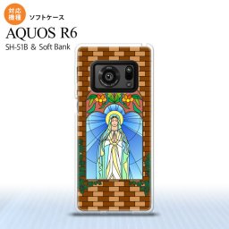 SH-51B AQUOS R6 AQUOS R6 スマホケース ソフトケース マリア様 ベージュ メンズ レディース nk-r6-tp1502
