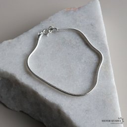 シルバー925 スネークチェーンブレスレット S M シルバー チェーンブレスレット オフィスカジュアル お洒落 人気 トレンド 流行り 金属アレルギー対応