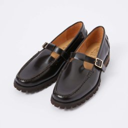 【正規品】 アルテサノス ARTESANOS NSH312-1H FLORENTIC  ローファー レディース シューズ トラックソール T字 ストラップ 本革 レザー シューズ 靴 マニッシュ シンプル プレゼント ギフト ダークブラウン / ブラック
