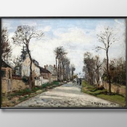 カミーユ ピサロ Versailles road, Louveciennes A3 サイズ ポスター アート おしゃれ 絵画 インテリア 北欧 イラスト マット紙 艶消し アートパネル 額 フレーム デザイン 壁掛け ギフト 新築祝い ディスプレイ 引越し祝い　新生活　空間デザイン 