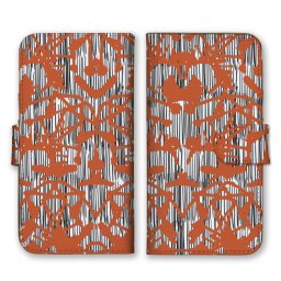 ＼全機種対応／ スマホケース 手帳型 スマホカバー 手帳タイプ スマートフォン ケース カバー デザイン アート パターン ブラウン おしゃれ 人気 かっこいい カードホルダー付き カード収納 合皮 合成レザー