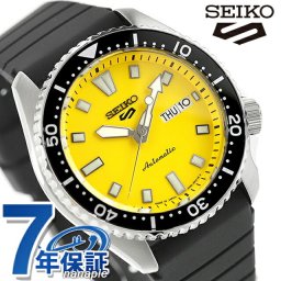 セイコー5 スポーツ SKX Series 自動巻き 腕時計 ブランド メンズ Seiko 5 Sports SBSA307 アナログ イエロー 日本製
