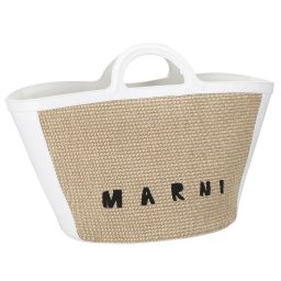 マルニ MARNI バッグ ハンドバッグ トートバッグ BMMP0069Q0 P3860 レディース ホワイト系 編みバッグ