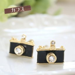 【カメラカフス☆日本製】スーツの袖元のアクセサリーにラグジュアリー感漂うカフスボタンを！結婚式/謝恩会/卒業式/入学式/入園式/撮影/モデル/写真家