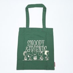 スヌーピー ロゴカラ―トートバッグ グリーン フレンズ SNOOPY