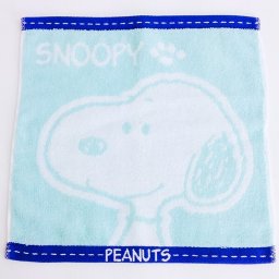 ピーナッツ スヌーピー ミニタオル 今治タオル スヌーピーフェイス サックス グッズ  (MCOR)