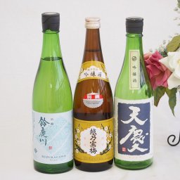 日本酒吟醸決定版3本セット(早川酒造 天慶 吟醸(三重県) 清水清三郎商店 鈴鹿川 吟醸(三重県) 越乃寒梅 別撰 吟醸(新潟県)) 720ml×2本 750ml×1本