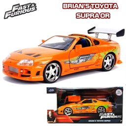 ワイルドスピード 車 かっこいい おしゃれ インテリア 置物  BRIANS TOYOTA SUPRA OR アメリカン FAST＆FURIOS フィギュア 雑貨 ダイキャストカー 映画 プレゼント 男性 メンズ カフェ バー 店舗