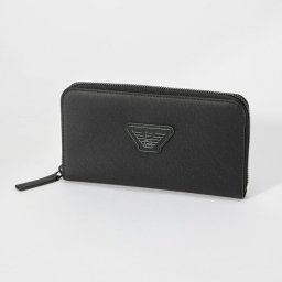 エンポリオアルマーニ 長財布 EMPORIO ARMANI YEME49 Y019V メンズ 財布 ロングウォレット イーグルロゴ ラウンドファスナー プレゼント ブランド おしゃれ ギフト 小銭入れ 誕生日 シンプル お祝い 記念 81072 ブラック