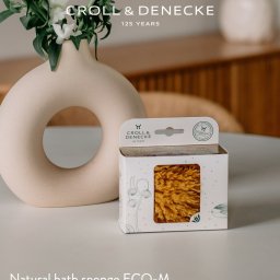 【正規代理店】 クロール&デネッケ Croll & Denecke 天然海綿 ナチュラルバススポンジ M Natural bath sponge In plastic-free gift box EC