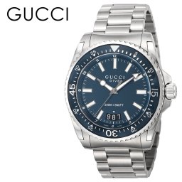 グッチ 腕時計 手表 メンズ 父の日 グッチ時計 ダイヴ 45mm ブランド おしゃれ 30代 40代 50代 男性 プレゼント 誕生日 シルバー gucci 成人 卒業 入学