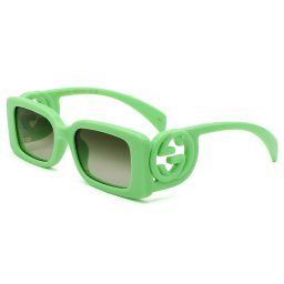 グッチ GUCCI サングラス グローバルフィット GG1325S-004 スクエア型 レディース グリーン+グリーングラデーション