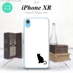 iPhoneXR iPhone XR スマホケース ハードケース 猫 影 白 黒 メンズ レディース nk-ipxr-427
