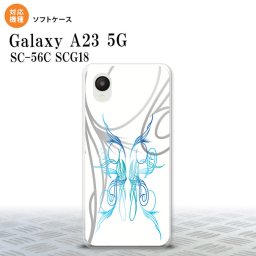 GalaxyA23 Galaxy A23 スマホケース 背面ケースソフトケース ピンスト 白 青 2022年 10月発売 nk-a23-tp1249