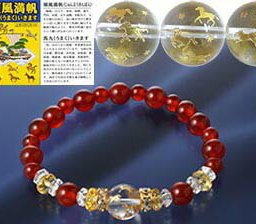九頭馬水晶・赤めのうブレス [ パワーストーンブレスレット 九頭馬 天然石パワーストーン 天然石ブレスレット 開運 開運アクセサリー 巾着袋付き メンズブレス レディースブレス ギフト プレゼント ]