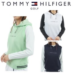 トミーヒルフィガー ゴルフ レディース ワッフル スウェットフーディーベスト TOMMY HILFIGER GOLF THLA551 2025年秋冬モデル お誕生日祝い お祝い 記念品 30代 40代 50代 60代 母の日 お母さん 還暦祝い 敬老の日 彼女 人気プレゼント プレゼント