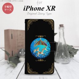 iPhoneXR iPhone XR 手帳型スマホケース カバー メリーゴーラウンド 黒  nk-004s-ipxr-dr1504