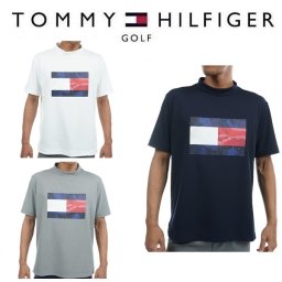 トミーヒルフィガー ゴルフ メンズ  カモフラージュフラッグ モックネックシャツ TOMMY HILFIGER  THMA312 お誕生日祝い お祝い 記念品 お父さん 父の日 彼氏 男性 30代 40代 50代 60代  還暦祝い 敬老の日 人気プレゼント プレゼント