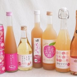 桃のお酒を楽しめる8本セット(山梨県ももワイン もも梅酒ももはじめました 国産ももとろ 国産もものお酒 信州のももを使ったワイン 脱アルコールカールユングピーチ(ドイツ) 福島もものチューハイ缶) 720ml×2本 500ml×3本 750ml×1本 350ml×2本