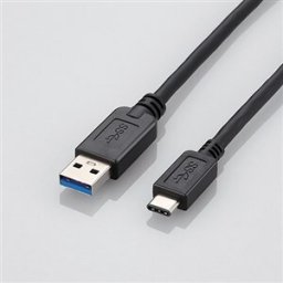 エレコム USB3-AC05BK USB3.1ケーブル(A-TypeC) ブラック 0.5m
