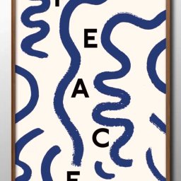 バウハウス BAUHAUS PEACE ピース 平和 A3 サイズ ポスター アート おしゃれ 絵画 インテリア 北欧 イラスト マット紙 艶消し アートパネル 額 フレーム デザイン 壁掛け ギフト 新築祝い ディスプレイ 引越し祝い　新生活　空間デザイン 