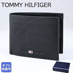 高品質ヨーロッパ輸入モデル トミーヒルフィガー TOMMY HILFIGER 二つ折り財布 JOHNSON CC AND COIN メンズ ブラック AM0AM00659 002 BLACK ウォレット 折財布 折りたたみ 送別会 誕生日 結婚祝い 結婚式 彼氏 息子 夫 男性 財布 高級 父の日 母の日 高品質ヨーロッパ輸入モデル