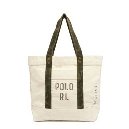 ラルフローレン Ralph Lauren バッグ トートバッグ ショルダーバッグ WEB LARGE PP TOTE ウェブ ラージ ポロポニー トート 428708755 001 WHITE ホワイト+カーキ