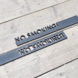 ナチュラル雑貨 NO SMOKING 木製 ブラック ウッデンアルファベット 切り文字 Natural インテリア雑貨 高さ24mm 厚さ4mm おしゃれ 表札風