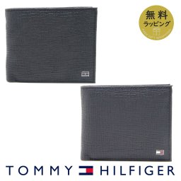 トミーヒルフィガー 二つ折り財布 TOMMY HILFIGER 財布 メンズ ブラック スペースブルー AM0AM13709 選べる2カラー 【ラッピング無料 誕生日 お祝い プレゼント ギフト 贈り物】 送料無料