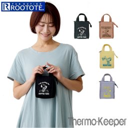 ルートート スヌーピー バッグ ROOTOTE 8427 通販 保冷バッグ 保冷ポーチ SNOOPY ランチバッグ ミニバッグ おにぎりポーチ トートバッグ ミニ おにぎり おむすび 袋 ナイロン 通勤 通学 遠足 Thermo-Keeper サーモキーパー