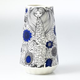 アラビア ARABIA 花瓶 19cm ベース パストラーリ ブルー 1051310 インテリア雑貨 置物 オブジェ 送別会 誕生日 お中元 結婚祝い 結婚式 高級 父の日 母の日【スペシャルラッピング660円(別売り)】 ホワイトデー