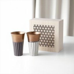 ＭＩＮＯ－ＹＡＫＩ　ペアロングカップ（細密木箱入） 148746  内祝い 結婚式 記念品 プレゼント 内祝 出産内祝い