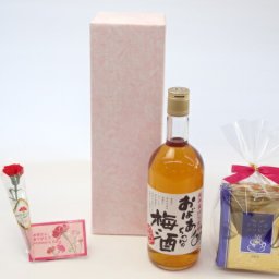 母の日 ギフトセット リキュールセット 挽き立て珈琲(ドリップパック5パック)(中埜酒造 おばあちゃんの梅酒 720ml(愛知県))母の日カード お母さんありがとうカーネイション