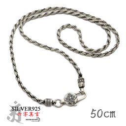 シルバー925 50cm あずきチェーンネックレス 六字真言 金剛杵 密教法具 梵字 卍 お守り 守護 宗教 silver 銀色 刻印 男性 金属アレルギー対応 父の日 メンズ