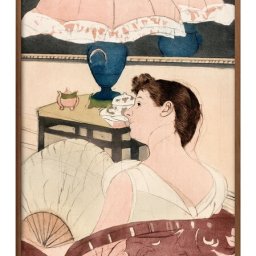メアリー カサット ランプ A3 サイズ ポスター アート おしゃれ 絵画 インテリア 北欧 イラスト マット紙 艶消し アートパネル 額 フレーム デザイン 壁掛け ギフト 新築祝い ディスプレイ 引越し祝い　新生活　空間デザイン 