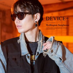【送料無料】DEVICE ＋ ウェリントン サングラス (ケース付き)  サングラス メンズ レディース おしゃれ ブランド かっこいい 人気 韓国 ストリート 丸型 大人 高校生 サングラスケース スポーツ 薄い色 運転 おすすめ 男 コーデ トレンド 流行り ファッション 普段使い ペア ペアルック
