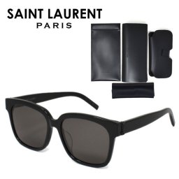 サンローラン サングラス メンズ レディース ウェリントン UVカット ユニセックス メガネ ケース付 SAINT LAURENT アジアンフィット SLM40F-001