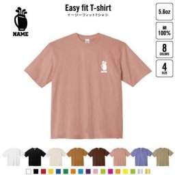 ゴルフ3   名入れイージーフィットTシャツ ビッグシルエット ワイドTシャツ ゆったりめ ラージ 韓国風 アメカジ トレンド レイヤード だぼだぼ   ホールインワン　玉　クラブ B系 ストリート系