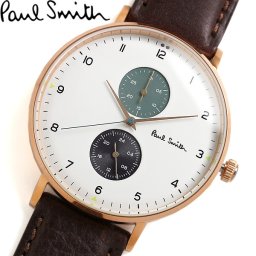 【送料無料】Paul Smith ポールスミス 腕時計 革ベルト ウォッチ メンズ 男性用 クオーツ 日常生活防水 カレンダー TRACK トラック ブランド 人気 PS0070005