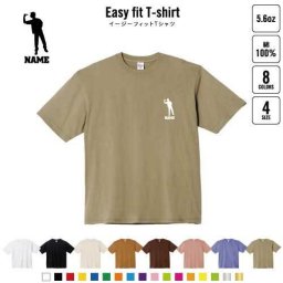 ダーツ  名入れイージーフィットTシャツ ビッグシルエット ワイドTシャツ ゆったりめ ラージ 韓国風 アメカジ トレンド レイヤード だぼだぼ B系 ストリート系