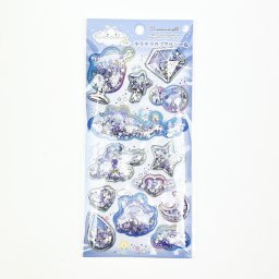 サンリオ シナモロール キラキラカプセルシール 文具 ステッカー デコ キッズ