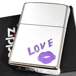 ZIPPO かわいい ジッポ ライター ルージュ パープル 唇 セクシー ポリカーボネイドミラー貼り おしゃれ 可愛い 女性 レディース メンズ ギフト プレゼント