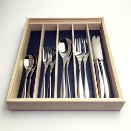 国産カトラリーのトップブランド　ラッキーウッド　マリール 10pcs ペアセット 木箱入り