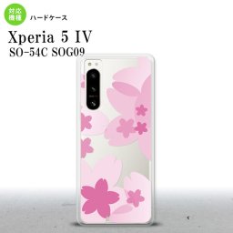 Xperia 5 IV Xperia5 IV スマホケース 背面ケース ハードケース 花柄 サクラ A ピンク 2022年 10月発売 nk-xp54-053