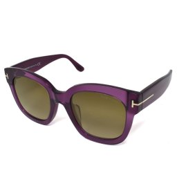 トムフォード サングラス TOM FORD FT0613-F-69K-52 サングラス アジアンフィット UVカット メンズ クリアパープル ゴールド ブラウングラデーション