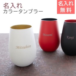 タンブラー　グラス 【名入れギフト・名入れプレゼント・誕生日・退職祝い】名入れグラス シュトルツル ラウジッツ ダブルカラータンブラー 父の日 母の日 還暦祝い 敬老の日 古希祝い 喜寿祝い 誕生日 両親へのプレゼント