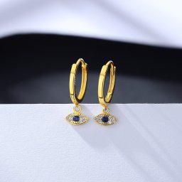 ピアス 両耳用 レディース キュービックジルコニア ホワイト シルバー925 イエローゴールド ce21011601