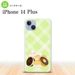 iPhone14 plsu iPhone14 plsu スマホケース 背面ケース ハードケース スイーツ ドーナツ 緑 2022年 10月発売 nk-i14pl-662