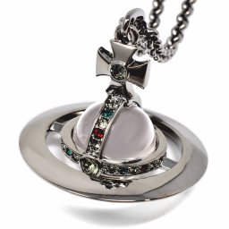 Vivienne Westwood ヴィヴィアン ウエストウッド ネックレス 63020096-02S001 63020096-S001 752106B-4 NEW SMALL ORB PENDANT ニュー スモール オーブ ペンダント ガンメタル系
